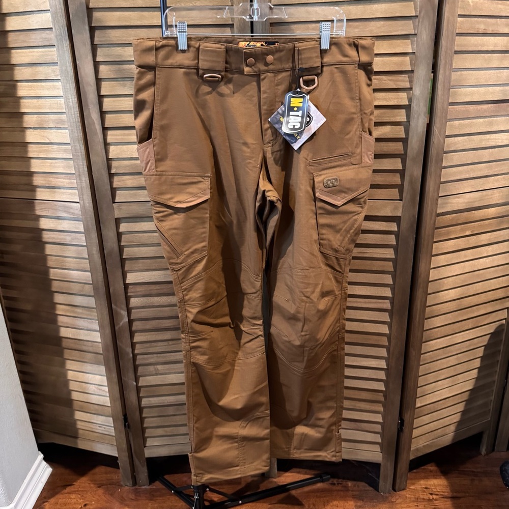 NWT M-TAC Aggressor Gen II Flex Cargo Tactical Pants Size 36x32 Coyote Brown